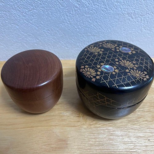 Holz natsume teedosen 2er set - teedosen,