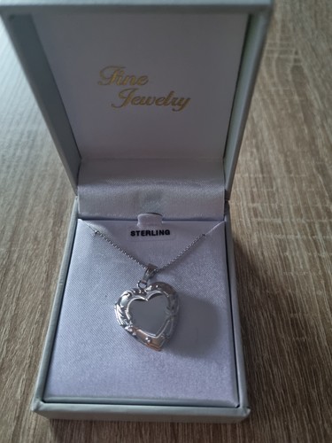 Herz medaillon sterling - medaillon, silver