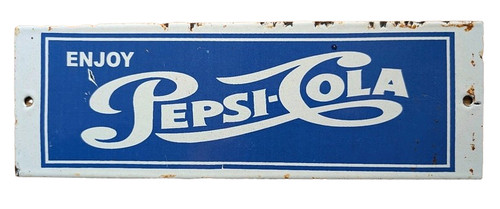 Pepsi cola emaille blechschild - pepsi,