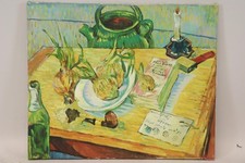 Stillleben Interieur Ölgemälde Impressionist unsigniert 2.Hälfte 20.Jhd (BG2782)