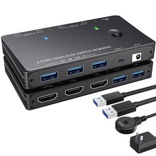 8K KVM Switch - 2 Computers to