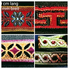 Kleines Konvolut Brokatborte - Reststücke -3,9 Meter-Karneval-Theater