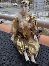 harlekin porzellan figur