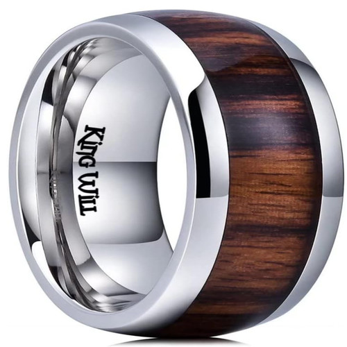 Titanring mit holzeinlage - titanring,