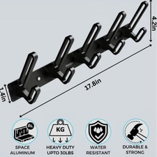 5-10 Haken Alu Garderobe