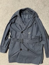 Burberry Brit Trenchcoat Gr L dunkelblau klassisch Flicken