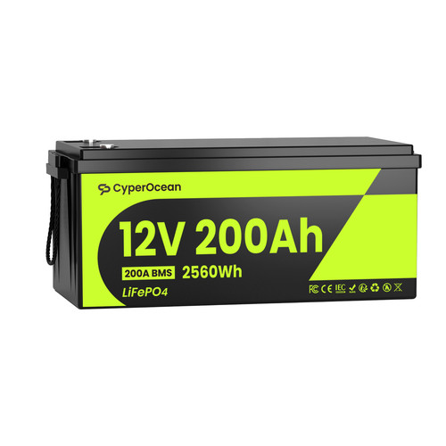 12v 200ah lifepo4 batterie - 200ah,