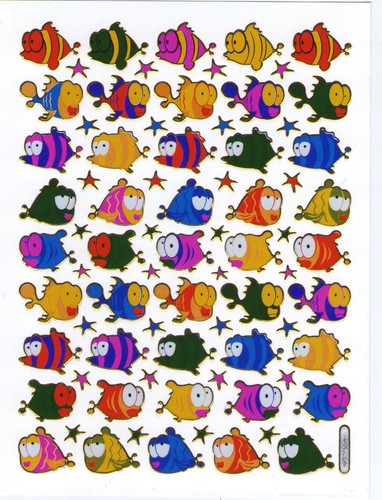 Aufkleber lustige fische - aufkleber,