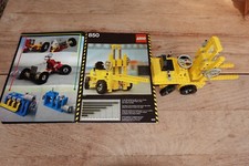 LEGO Technik 850 von 1977, "Gabelstapler", komplett, mit Bauanleitung ohne OVP