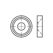 Korrex-Rosetten Kunstoff weiß