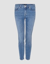 OPUS Damen Skinny Jeans Elma Gr. 40 / L28 Stretch Jeans in Blue  Bleached