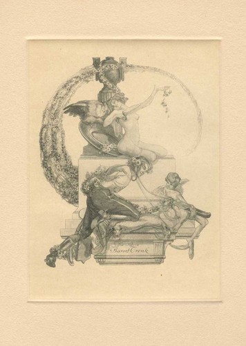 Exlibris bayros baron - bayros, trenk