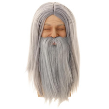 Grauer Zauberer Bart Mit