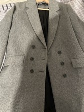 Zara Wintermantel Damen,Grau