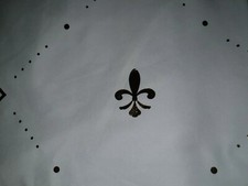 alltagsmaske Behelfsschutzmaske Franz. Lilie auf weiß! edel!  NEU! ? König/in