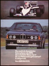 BMW 6er E24, M 635 CSI, originale Werbung aus 1984,   3-seitig