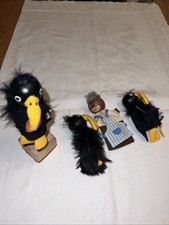 Fingerpuppen aus Holz und Stoff 