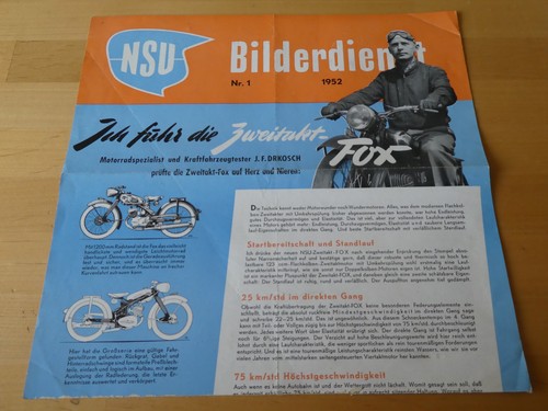 Original nsu bilderdienst - nsu,