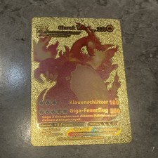 Pokémon Karten Glurak Gold
