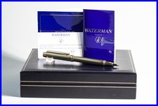 MAN 100 Solid Gold OR 750 18K WATERMAN KUGELSCHREIBER Godron FULL SET 59 Gramm