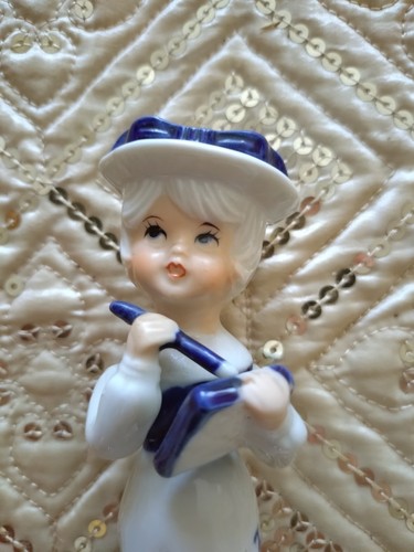 Vintage porzellanfigur dame - vintage,