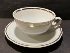 Tee-/Kaffeegedeck Goldrand