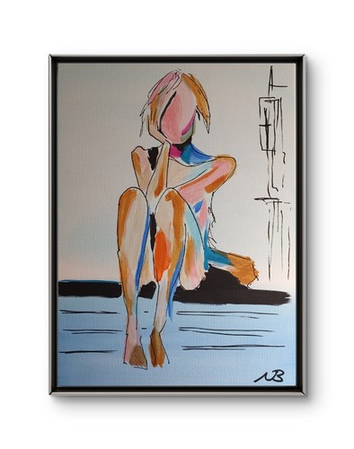 Original acryl gemälde - acryl, 12x16
