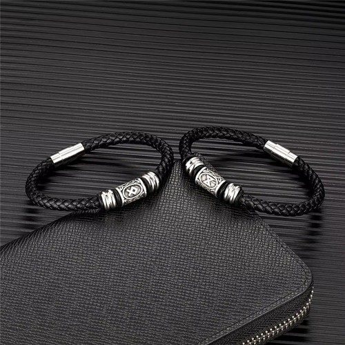 Wikinger runen leder armband - wikinger,