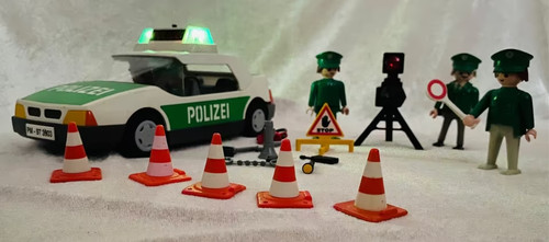 Playmobil polizeiauto mit - polizeiauto,