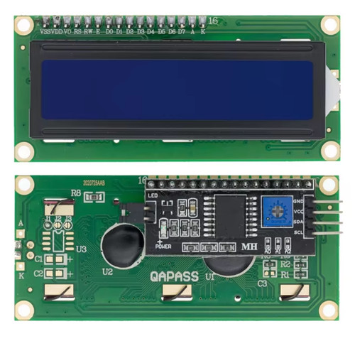 Lcd1602 i2c display blue - lcd1602,