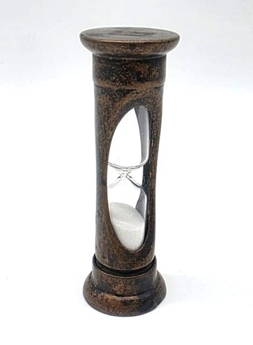 Antike sanduhr eieruhr bronze - sanduhr,