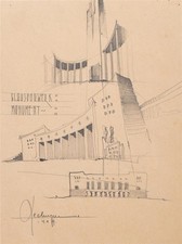 Architekturskizze monument - architekturskizze,