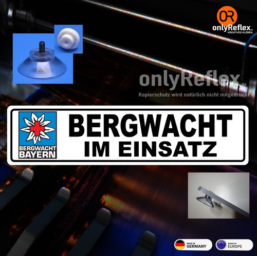 Bergwacht bayern schild - bayern, mit