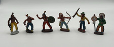 Set 2 Indianer Cowboys Western Figuren Konvolut Spielzeug DDR Sammlung #6000