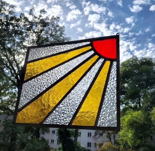 Jugendstil bleiglasfenster - bleiglasfenster, um