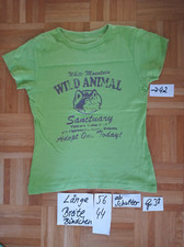 T-Shirt Damen hellgrün lila