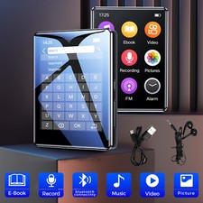 Bluetooth 5.0 MP3 Player MP4 Video Player Musikspieler FM Radio mit Touchscreen