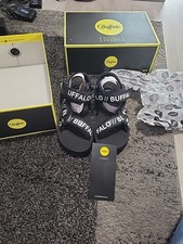 BUFFALO Reja Plateau-Sandale vegan, schwarz NEU