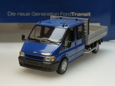 Minichamps Ford Transit Doppel-Kabine, blau, Ford Sondermodell - 1:43