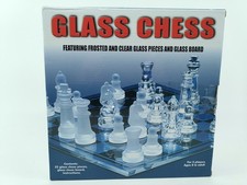 Glas Schachspiel Milchglas