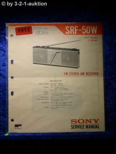 Sony service manual srf 50w - manual,