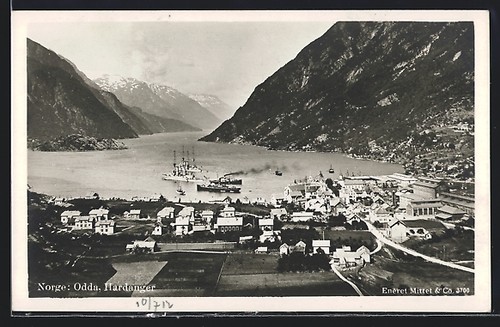 Ansichtskarte odda hardanger - ansichtskarte,