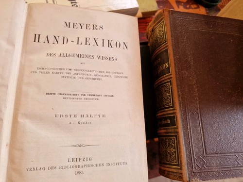 Meyers hand lexikon - hand-lexikon, des