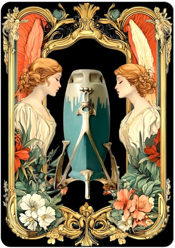 Art nouveau johann - art, schwarz