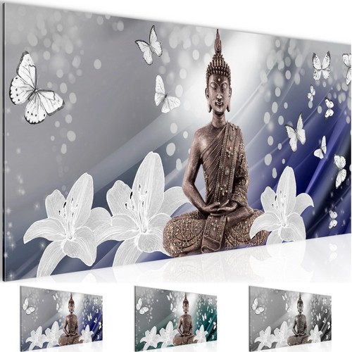 Wandbild buddha blumen bild - blumen,