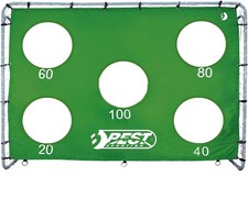 Großes 240 x 170 sehr stabiles Fußballtor Torwand 5 Löcher grün  Fußball Tor