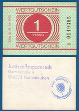 DDR Gefängnisgeld JVA