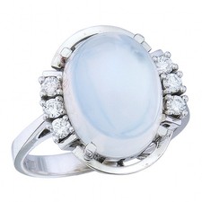 Ring Mondstein Brillanten 585