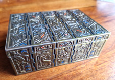 antiker Schmuckkasten Messing