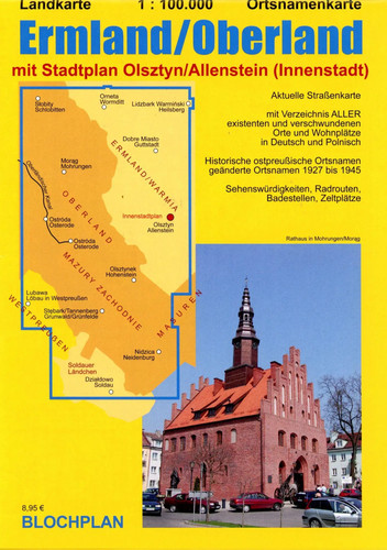 Landkarte ermland oberland - ermland/oberland,